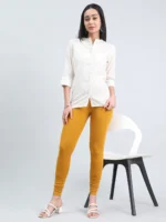 Cotton Stretch Ankle Length Leggings - Image 2