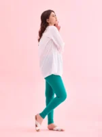 Cotton Stretch Ankle Length Leggings - Image 5